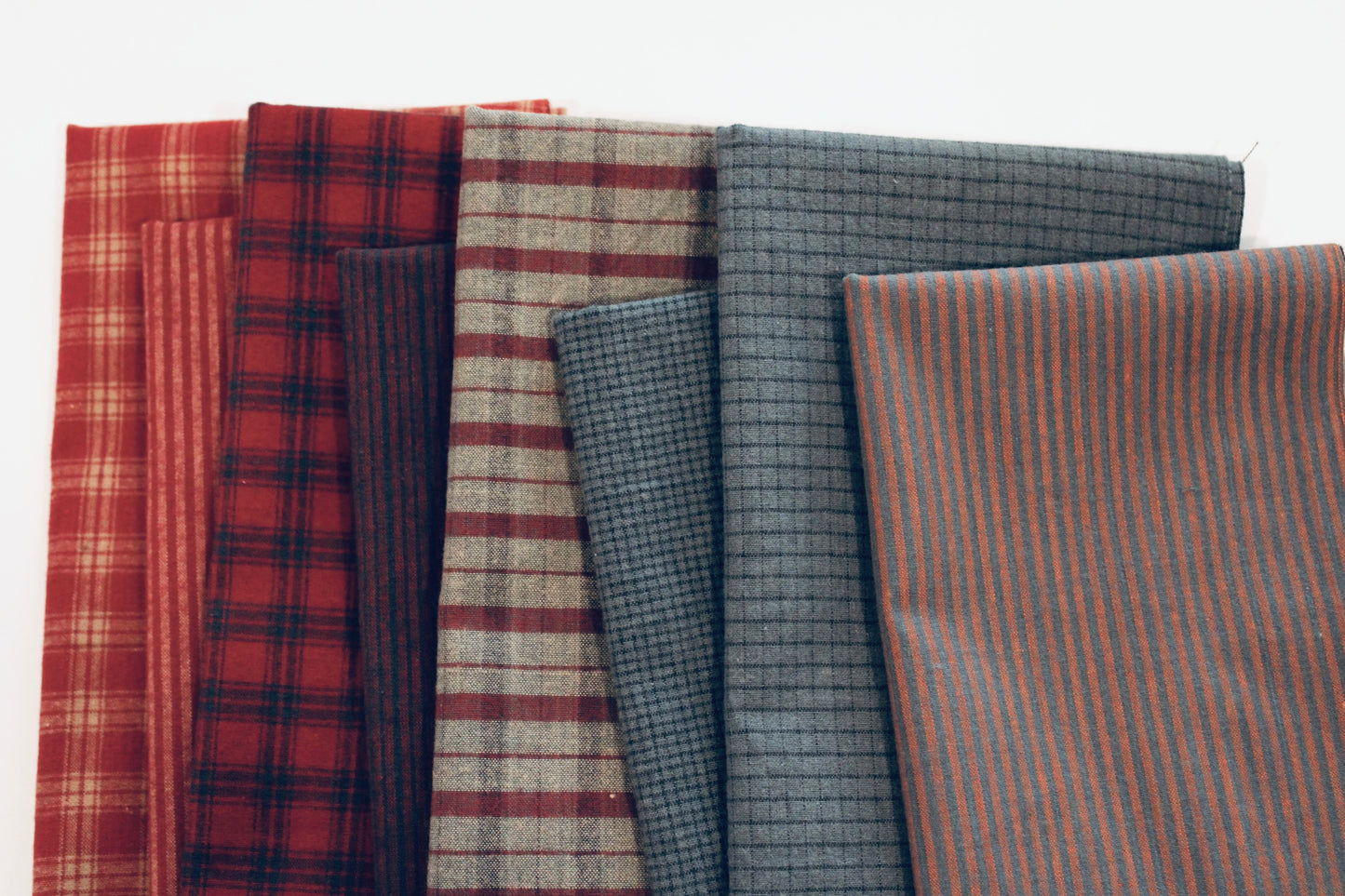 Brushed Cotton | Plaid in Barn Red