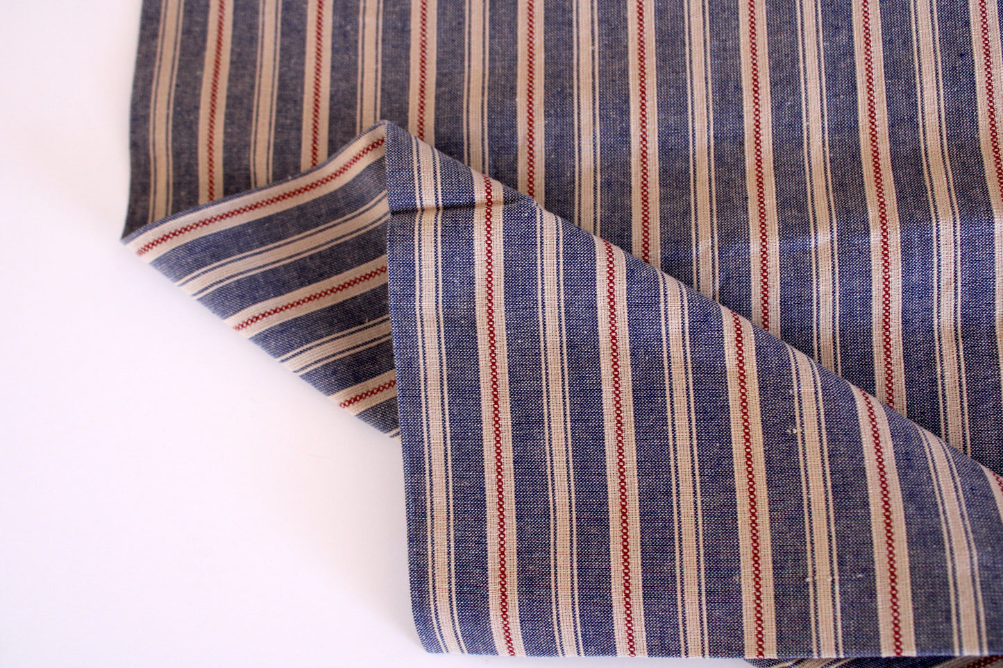 Americana Vintage Stripe | Blue Red Dobby
