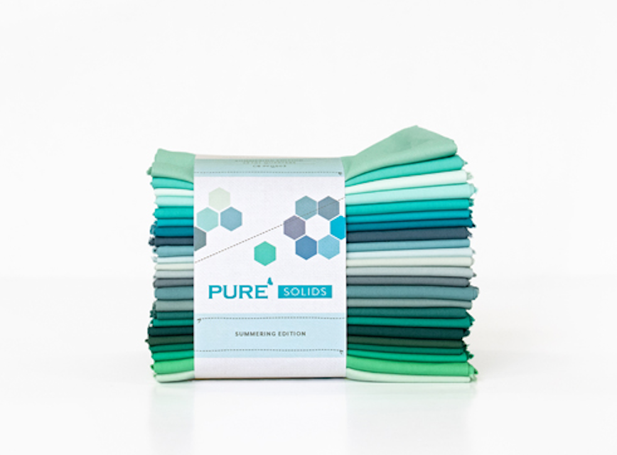 PURE Solids | Summering Edition Fat Quarters | 23 Count