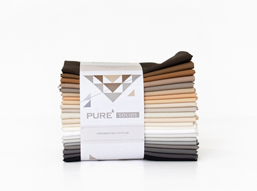 PURE Solids | Hibernating Edition Fat Quarters | 22 Count