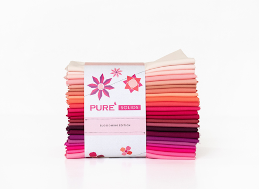 PURE Solids | Blossoming Edition Fat Quarters | 23 Count