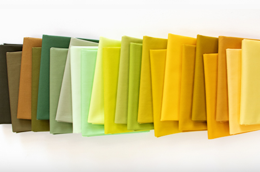 PURE Solids | Sprouting Edition Fat Quarters | 22 Count