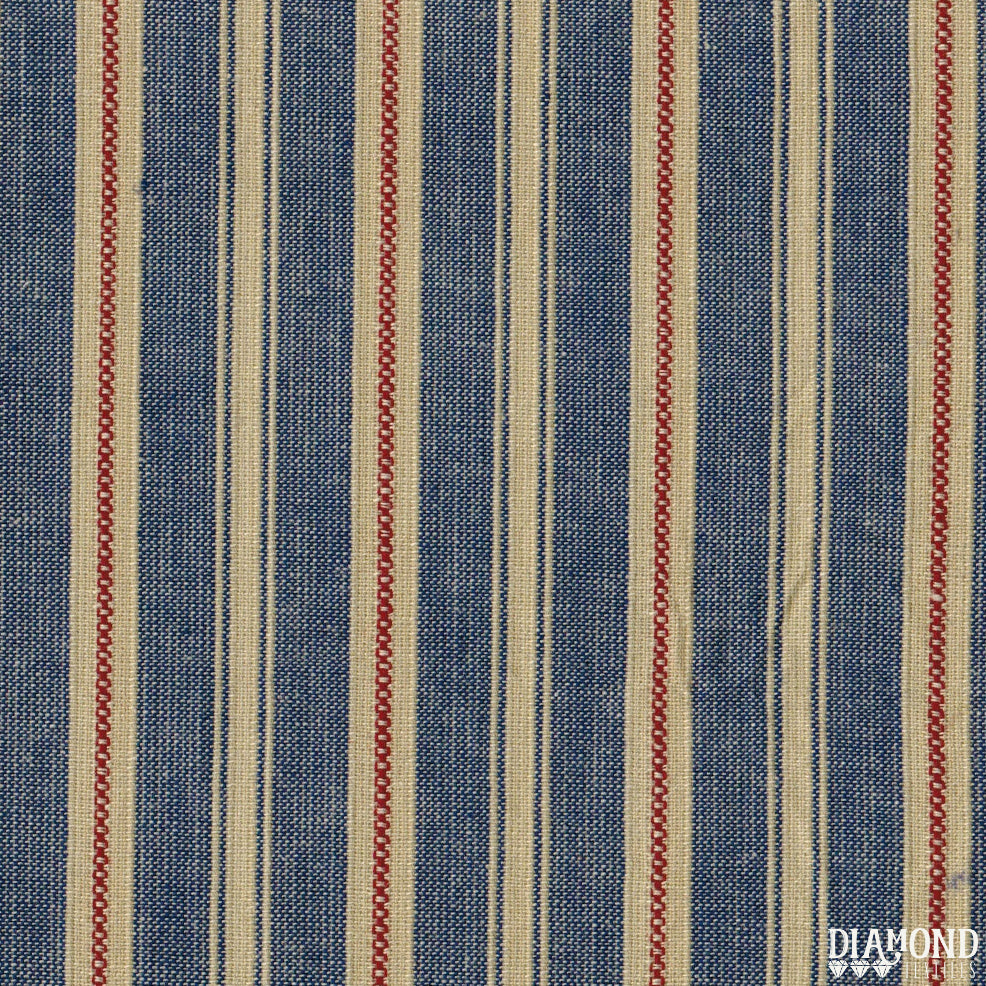 Americana Vintage Stripe | Blue Red Dobby
