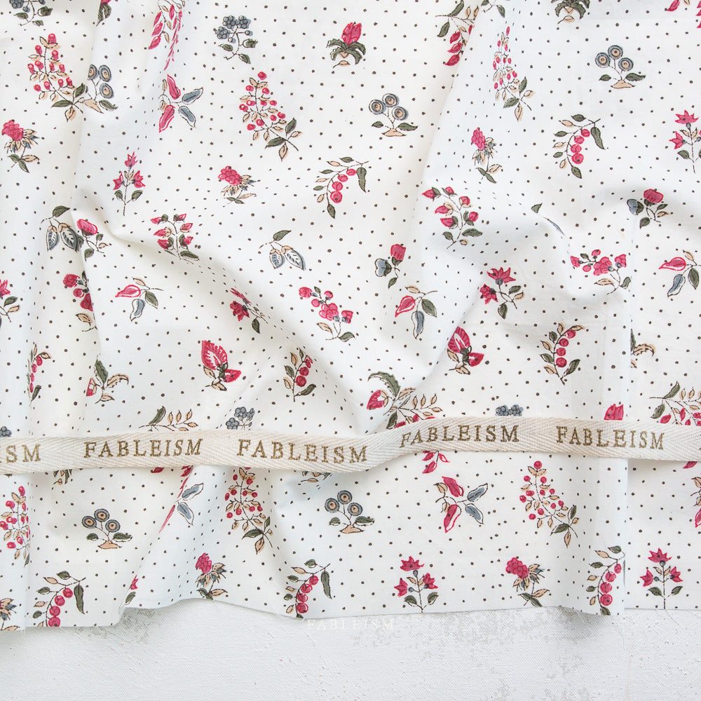 Indian Block Prints | Cottage | Lattice Floral in Pink