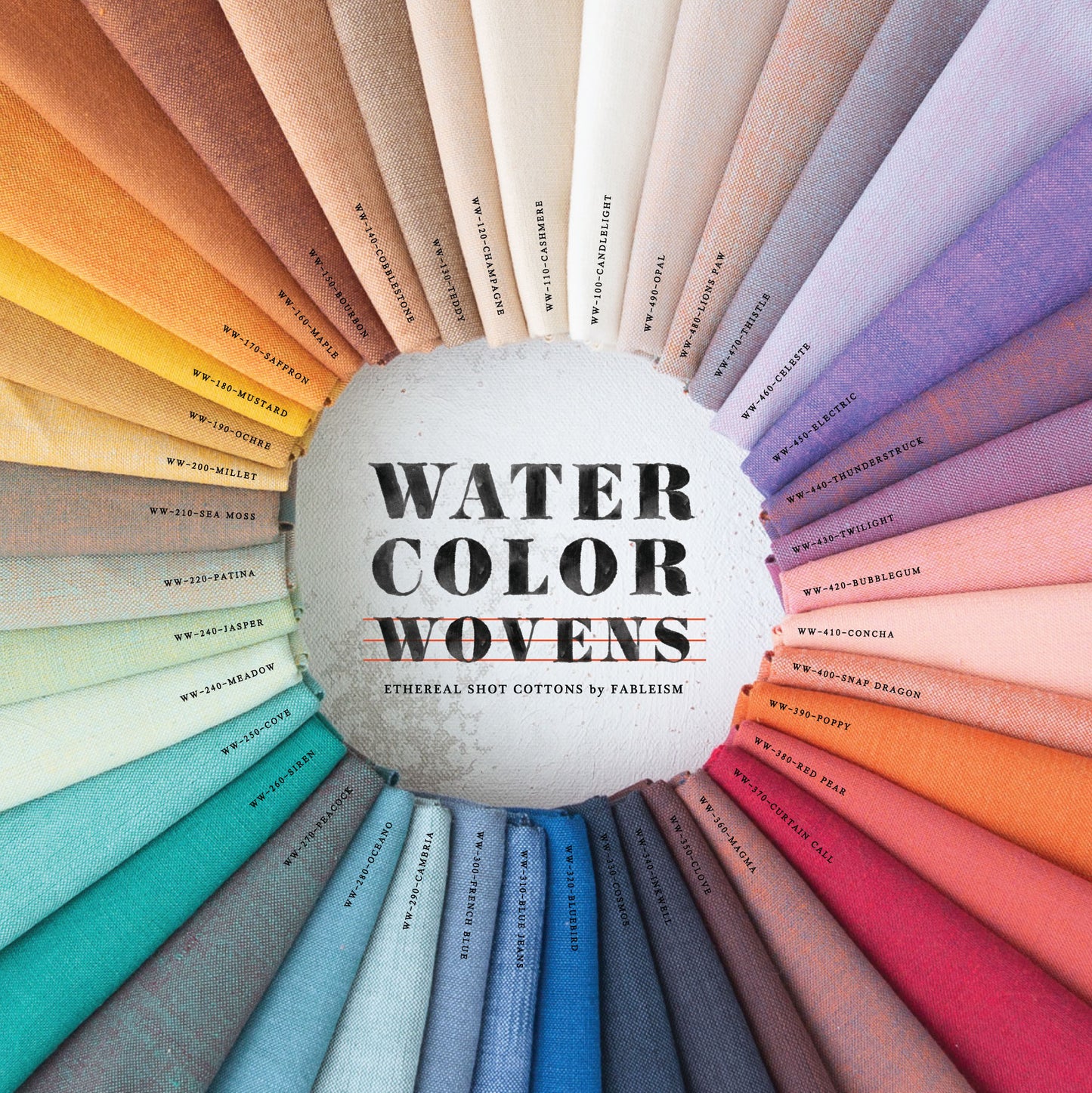 Watercolor Wovens | Red Pear
