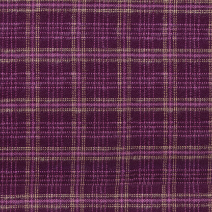 Highlands Flannel | Crosshatch Plaid Meriot