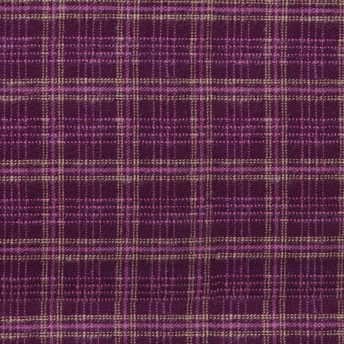 Highlands Flannel | Crosshatch Plaid Meriot