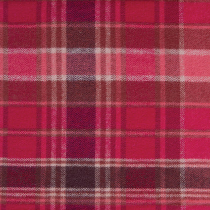 Highlands Flannel | Chevron Plaid Cranberry