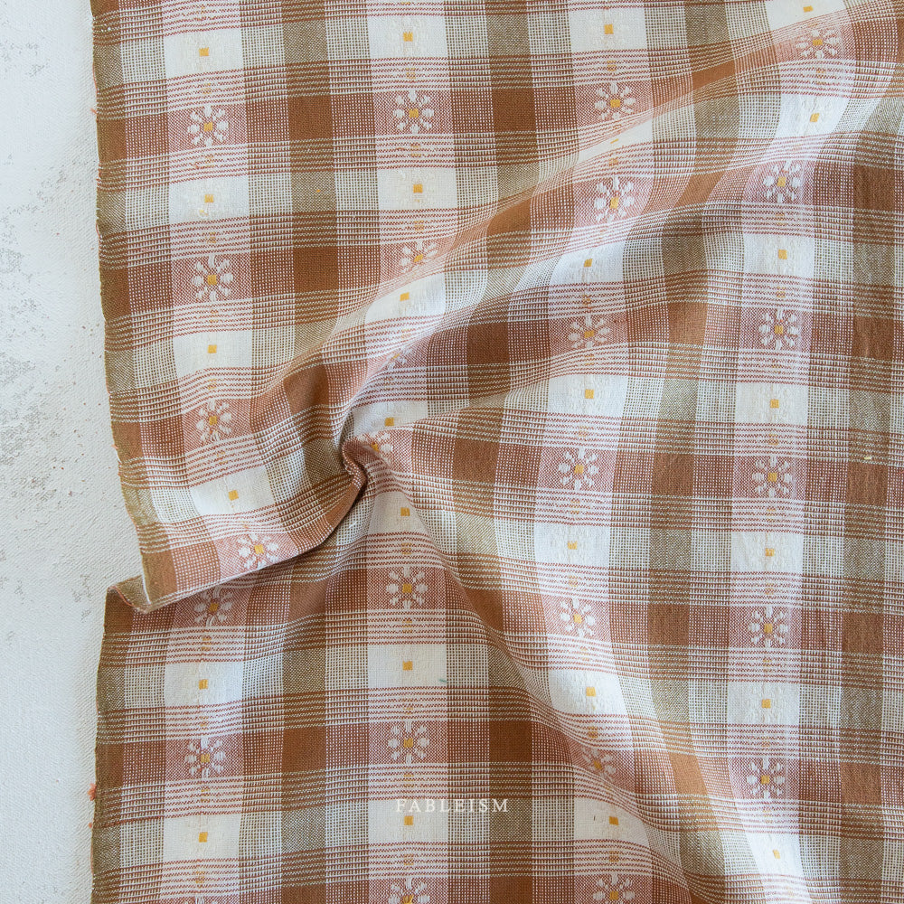 Golden Hour | Daisy Plaid in Rose Gold