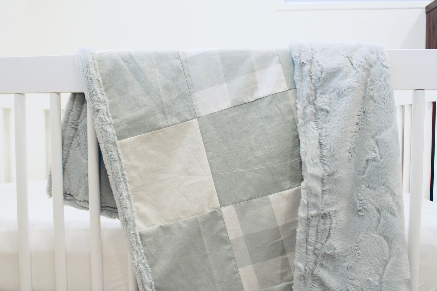 Plaid Baby Quilt Kit | Blue