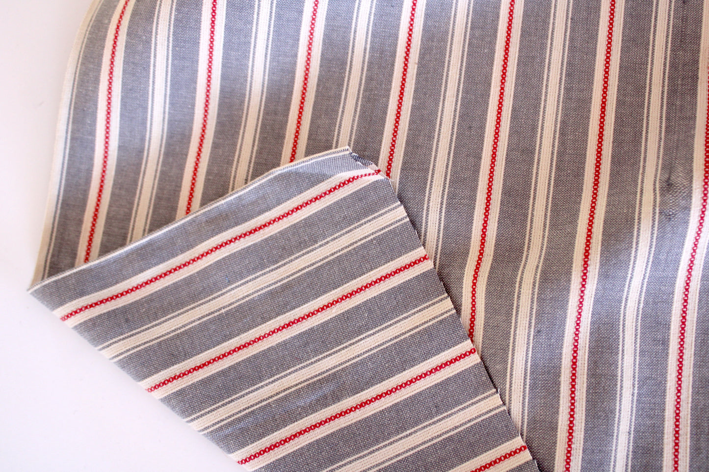 Americana Vintage Stripe | Faded Blue Red Dobby