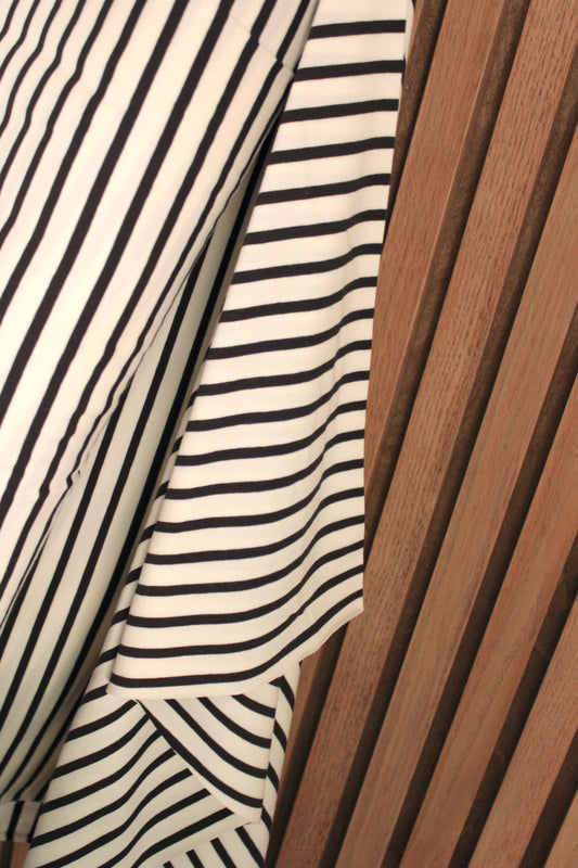 Knits | Striped Apart Caviar | Wide Back