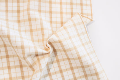 Brushed Cotton | Madras Plaid in Oatmeal