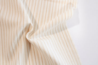 Brushed Cotton | Obtuse Stripe in Oatmeal
