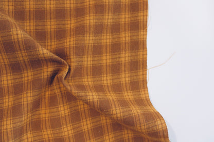 Brushed Cotton | Plaid in Maple Syrup
