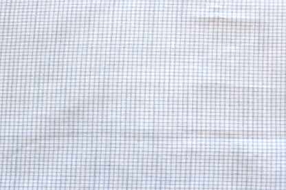 Mini Woven Details | Mini Grid in Chambray Blue