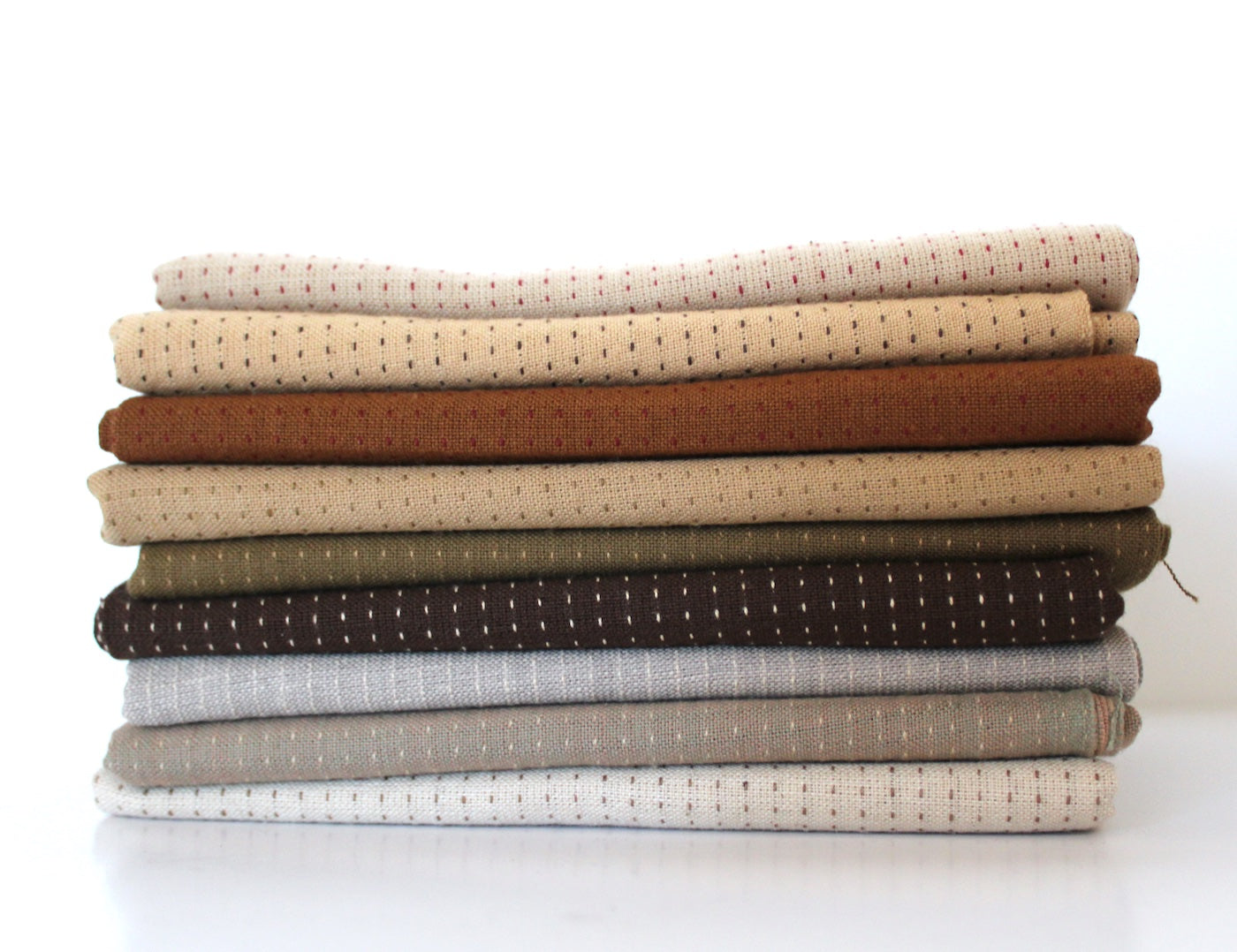 Naturally Neutral | Nikko Topstitch | Fat Quarter Bundle | 9 Count