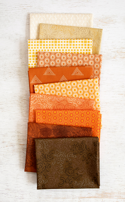 Elements | Pumpkin Spice | Blender Fat Quarter Bundle | 10 Count