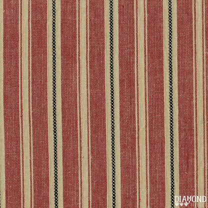 Americana Vintage Stripe | Red Black Dobby