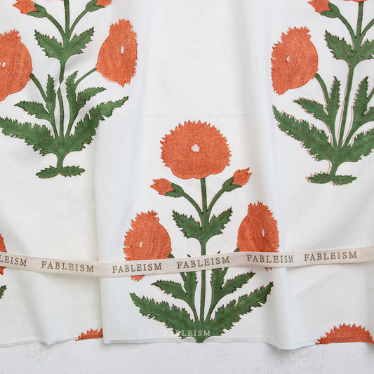 Indian Block Prints | Cottage | Boho Floral in Sienna