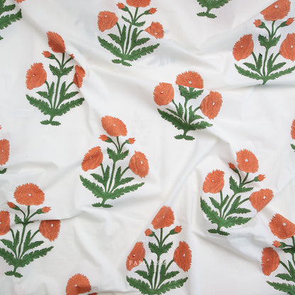 Indian Block Prints | Cottage | Boho Floral in Sienna