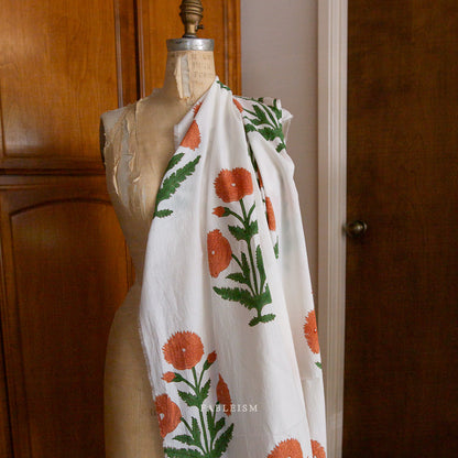 Indian Block Prints | Cottage | Boho Floral in Sienna