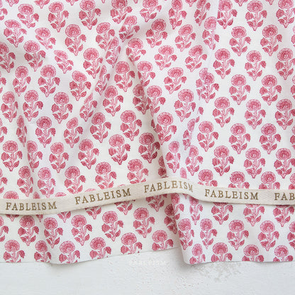 Indian Block Prints | Cottage | Stamp Floral in Pink