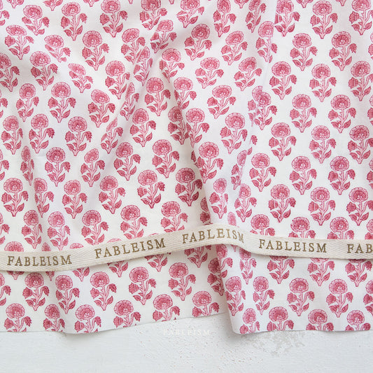 Indian Block Prints | Cottage | Stamp Floral in Pink