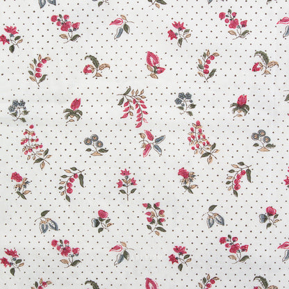 Indian Block Prints | Cottage | Lattice Floral in Pink