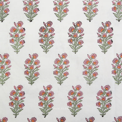 Indian Block Prints | Cottage | Wild Floral in Blushing