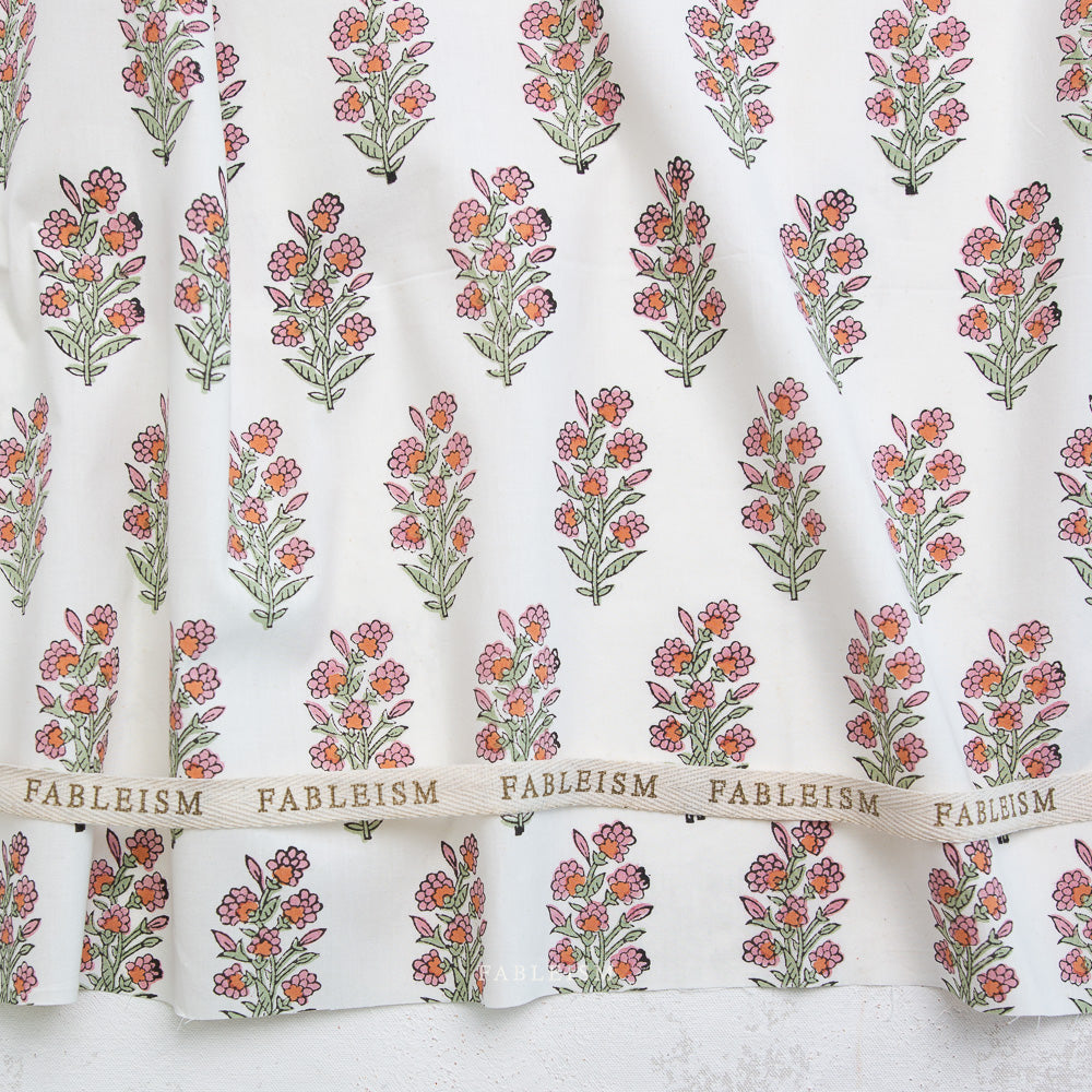 Indian Block Prints | Cottage | Wild Floral in Blushing