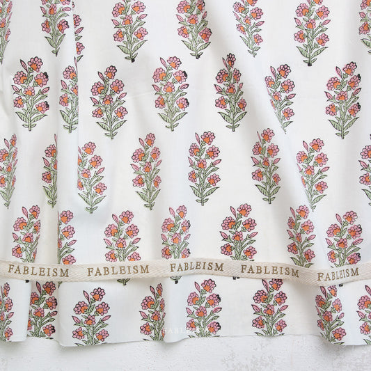 Indian Block Prints | Cottage | Wild Floral in Blushing