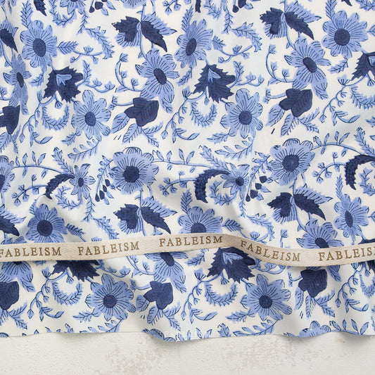 Indian Block Prints | Cottage | Country Floral in Blue