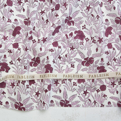 Indian Block Prints | Cottage | Cozy Floral in Purple
