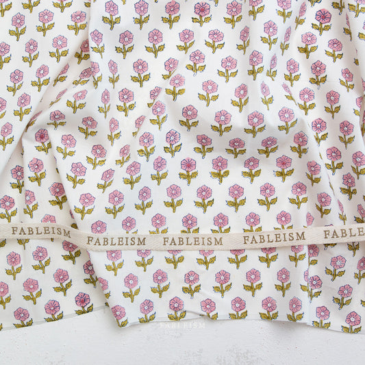 Indian Block Prints | Cottage | Flowerling in Pink