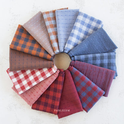 Queen of Hearts | Dobby Hearts Gingham in Blueberry